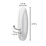 Command Large Wire Hook, 5 lb., White (17069-ES)~#|#~E1E26172-F5C8-4A5E-9AD16723924C3A13_sc7