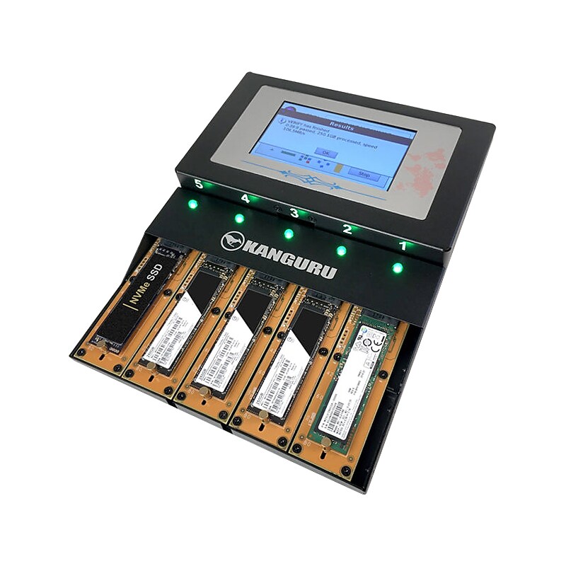 Kanguru Clone 1:4 M.2 NVMe SSD Duplicator, PCIe (KCLONE-4NVME) image 1