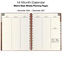 2027 Excello Brands Essential 8.5" x 11" Weekly & Monthly Planner, Poly Cover, Brown (ORY27-ESN811-LT)~#|#~E1ECC03D-86FB-44B2-A04402D44CDF572C_sc7