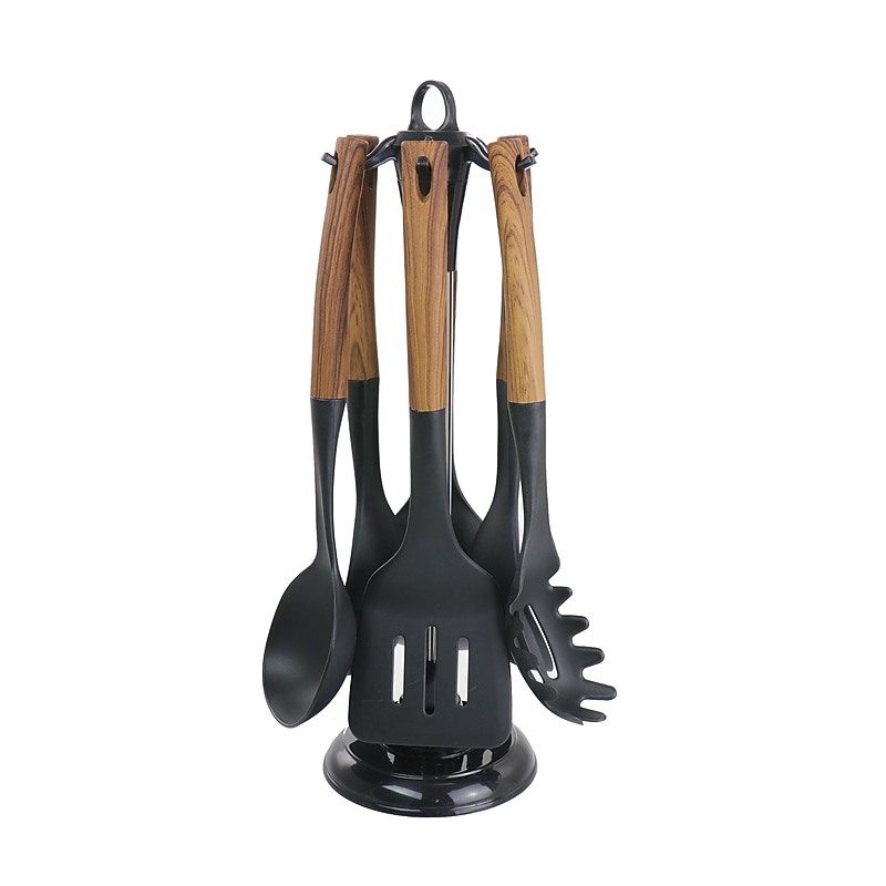 MegaChef Cooking Utensil Set, Black, 7 Piece (937114415M) image 1