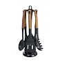 MegaChef Cooking Utensil Set, Black, 7 Piece (937114415M)~#|#~E1F6171F-132E-4972-AC6A2AD6D25CD420_sc7