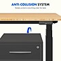FlexiSpot E7COMMERCIAL 55''W Electric Height Adjustable Standing Desk, Bamboo/Black(E7BCOM5528-LBZB)~#|#~E1F96AE1-7DDA-4C4A-8153260B1A0AF2FB_sc7
