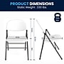Flash Furniture HERCULES Series Plastic Folding Chair, White, 2/Pack (2DADYCD50WH)~#|#~E1FECEEC-007E-4F16-ACF4122376BAE542_sc7