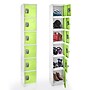 AdirOffice 72'' 6-Tier Green Storage Locker, 2/Pack (629-206-GRN-2PK)~#|#~E20295C8-6D09-413C-A81AA89286D36DF7_sc7