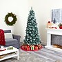 Nearly Natural 7' Frosted Tip British Columbia Mountain Pine Artificial Christmas Tree with 400 Clear Lights (T1852)~#|#~E20365F4-5735-4F61-852165D74DA2F8B3_sc7
