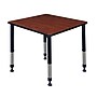 Regency Kee Adjustable Square Activity Table, 30" x 30", Height Adjustable, Cherry (TB3030CHAPBK)~#|#~E207A2A8-FADC-4CFD-B8BC70582CD01F80_sc7