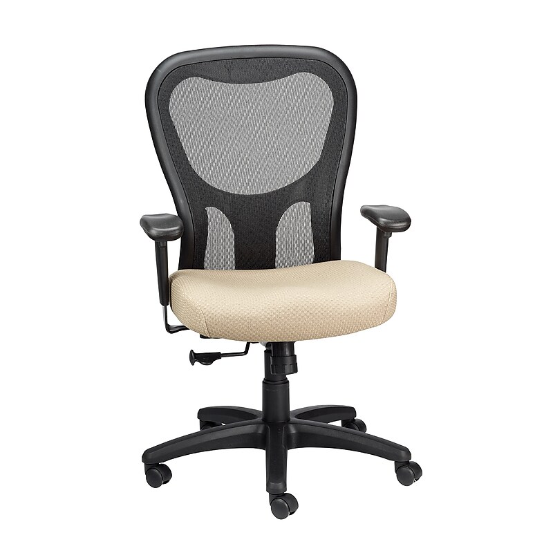 Tempur-Pedic Ergonomic Fabric/Mesh Swivel Task Chair, Beige/Black (TP9000-C-BGE) image 1
