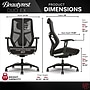 Beautyrest Duo-EX Ergonomic Mesh Swivel Task Chair, Black/Gray (60051GRY)~#|#~E2085E8A-20BE-4AF5-9555F6E331AD026A_sc7