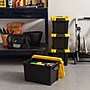 Iris Stor-It-All 21.9 Quart Storage Container with Latching Lids, Plastic, Black, 4/Pack (540014)~#|#~E20C930B-AB65-4F8B-B10B4E9BE5142686_sc7