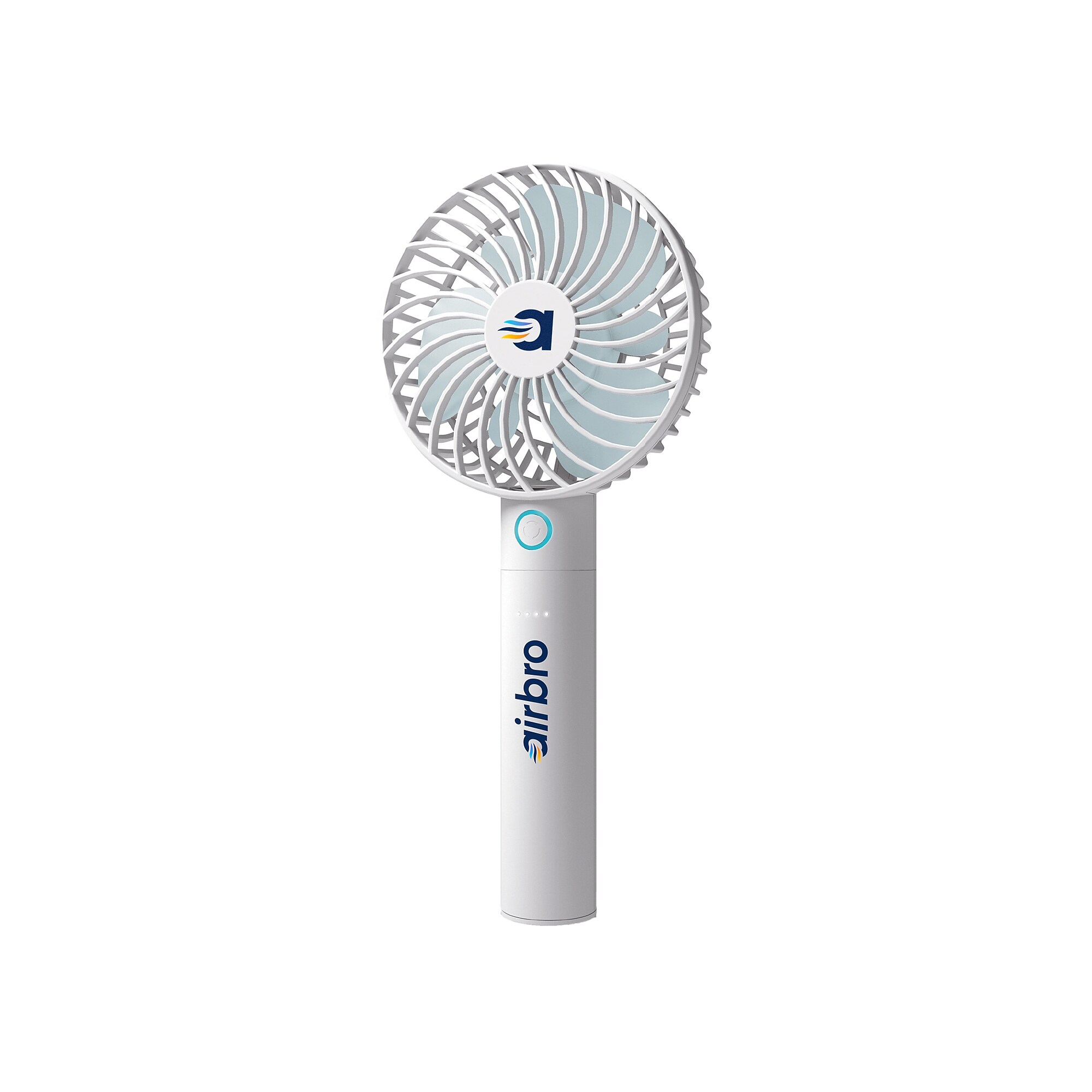 Airbro 1.5-inch 5-Speed Handheld Fan, White (GSDFHA30) Sansujyuku sansujyuku.com