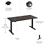 Bush Business Furniture Move 60 Series 60"W Electric Height Adjustable Standing Desk, Storm Gray (M6S6030SGBK)~#|#~E21235B5-6496-4DF6-A3242B0CD5D6C47A_sc7