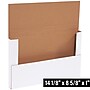 14 1/8" x 8 5/8" x 1" - White Easy-Fold Mailer, 50/Bundle~#|#~E213A33C-6110-40B8-9C6A404928E3F630_sc7