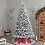 Nearly Natural 9-ft Flocked White River Mountain Pine Artificial Christmas Tree with Pinecones and 650 Clear LED Lights (T3384)~#|#~E215309B-22BD-4894-9AAAB65537CF9D26_sc7