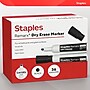 Staples Remarx Dry Erase Marker, Chisel Tip, Black, 36/Pack (ST62937)~#|#~E2177CC5-1517-4FB2-8DF2CA41AE2E663D_sc7