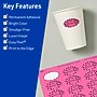 Avery Laser/Inkjet Oval Multipurpose Labels, 1" x 2", Bright Pink, 960/Pack (94053)~#|#~E21EA498-2BF0-4B9B-A27DD526E592AC01_sc7