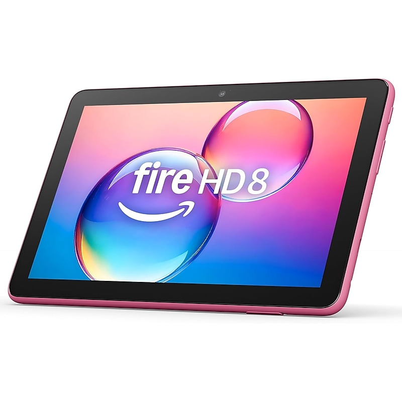 Amazon Fire HD 8 Series 8” Tablet, Wi-Fi, 32GB, Fire OS, Hibiscus (B0CVD9FV99) image 1