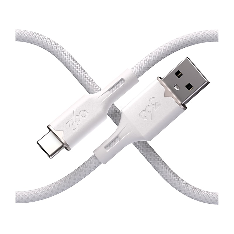 360 Electrical Fluid USB-C to USB-A Charging Cable, 5 ft., Powder (3E0792-PDW8NA) image 1