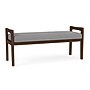 Lesro Weston 2-Seat Bench, Chambray Grey/Riftwood Walnut (WS2001.WRW-01CHGY)~#|#~E2238CEB-58DC-45CC-940DF2F534CE02AD_sc7