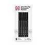 TRU RED™ Pen Permanent Markers, Ultra Fine Tip, Black, 5/Pack (TR54525)~#|#~E226F098-0931-49F7-89F872D7910B77A3_sc7