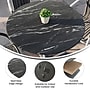 Flash Furniture TopGuard 36" Round Table Top, Wooden, Black Faux Marble (STRD918MMBKMAR)~#|#~E22C4B06-B2D3-42F4-A5360F213B1BF982_sc7