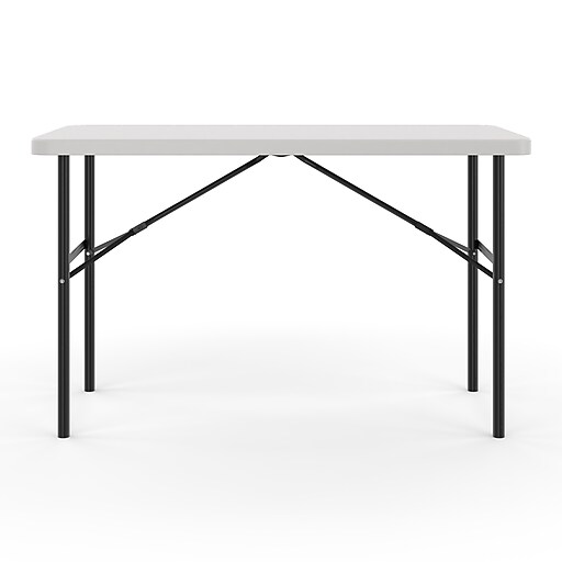 Staples Heavy-Duty Folding Utility Table, Plastic (48 in) | Staples