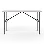 Staples 4' x 24" Heavy Duty Plastic Folding Table, White Granite (79203/54406)~#|#~E2316700-967F-44A6-9E795D7A7DCB3AFF_sc7
