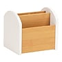 Mind Reader 3-Compartment Wood Desk Organizer, White (ARCHORG-WHT)~#|#~E2363462-8422-4DC8-99E43C7E459D3FA0_sc7