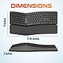 Delton KB250 Wireless Ergonomic Keyboard, Black (DKBE250-WB)~#|#~E23BBFA7-4EDC-4685-869771B4C4D37E32_sc7
