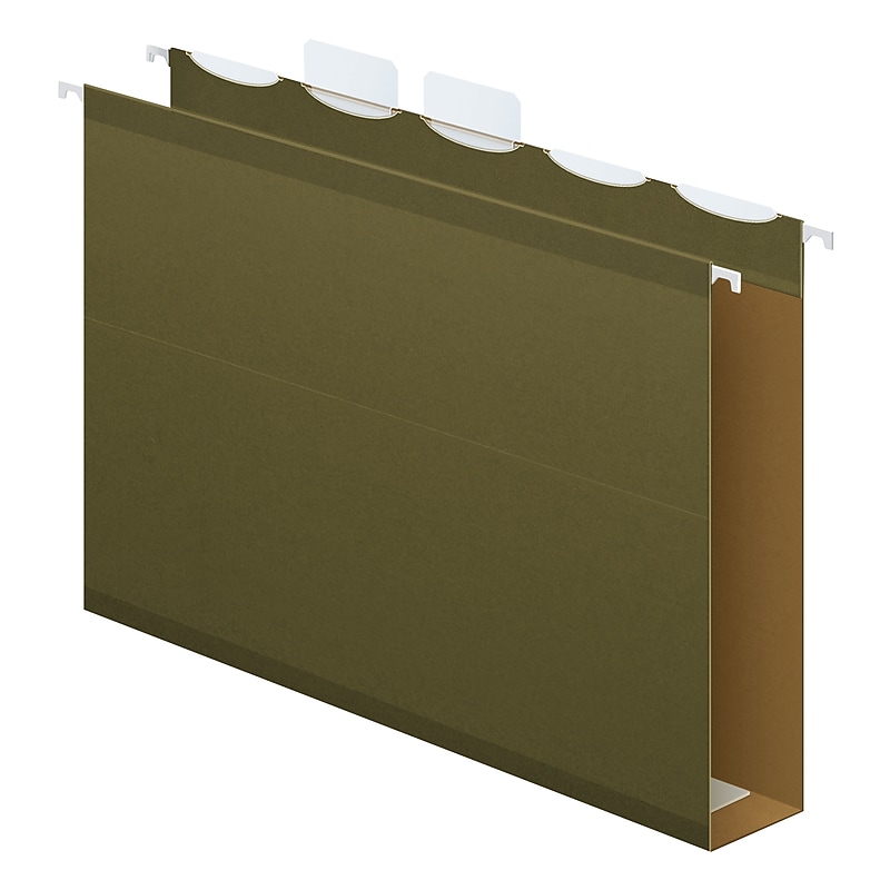 Pendaflex Ready-Tab Premium Reinforced Box Bottom Hanging File Folder, 5-Tab, Letter, Green, 20/Box (42701EE) image 1