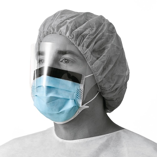 Medline ASTM Level 1 Face Mask with Ear Loops, Anti-Fog, Blue, 100/Box (NON27420EL)~#|#~E23C14DE-ACB8-40F5-859D570E043ECEC8_sc7