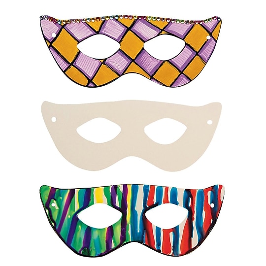 S&S Cardstock Half Masks, 24/Pack (PE1330)~#|#~E23CF4A6-52CF-4947-81F825D161345557_sc7