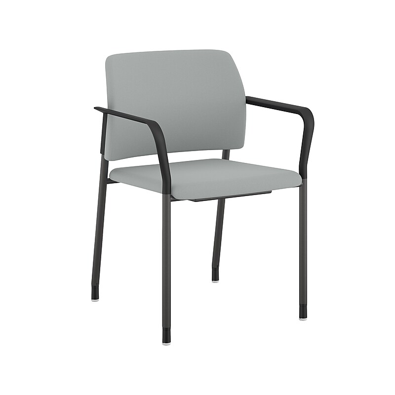HON Accommodate Vinyl Upholstered Guest Stacking Chair, Flint/Textured Charcoal, 2/Pack (HSGS6.F.E.SX04.P7A) image 1