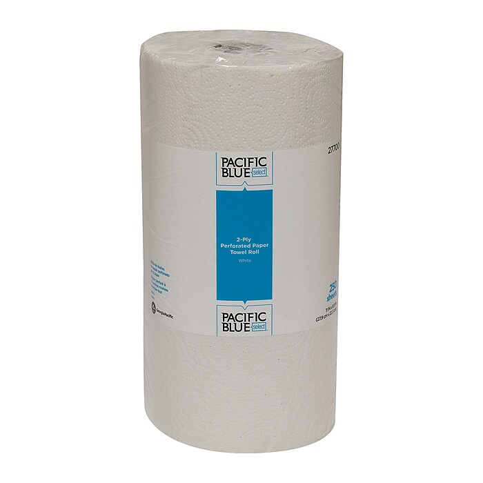 Pacific Blue Select Jumbo Paper Towels, 2-ply, 250 Sheets/Roll, 12
