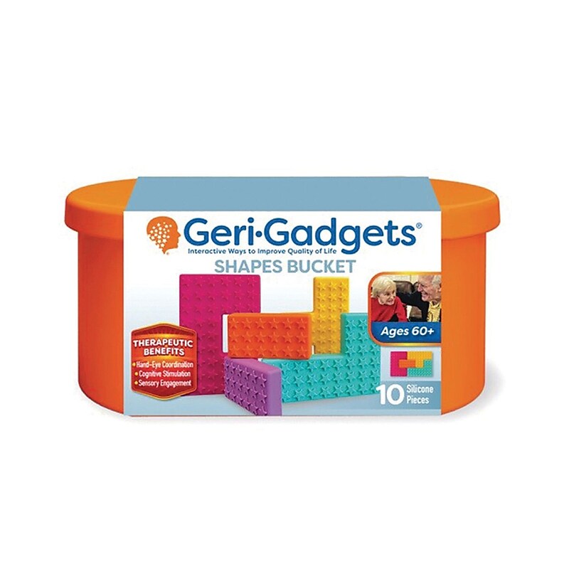 Geri-Gadgets Shapes Bucket, Assorted Colors, 10/Set (20059) image 1