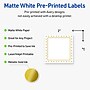 Avery Laser/Inkjet Square Multipurpose Labels, 2" x 2", White, 120/Pack (S00DHY)~#|#~E2420A99-D5C0-4F09-B0A3117209E643C0_sc7