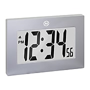Marathon Digital Frame Clock, Gray (CL030064GG)
