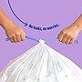 Perk™ 13 Gallon Kitchen Trash Bag, 28" x 24", Low Density, 0.9 mil, White, 120 Bags/Box (PK56750)~#|#~E24E0DBA-4C38-4B48-A21C2A9954BE7090_sc7