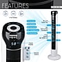 Techni Home Oscillating Tower Fan, 3 Speed, White/Black (RTA-36T-FAN)~#|#~E2500B55-8DE5-4983-A95257E6D51EB4E6_sc7