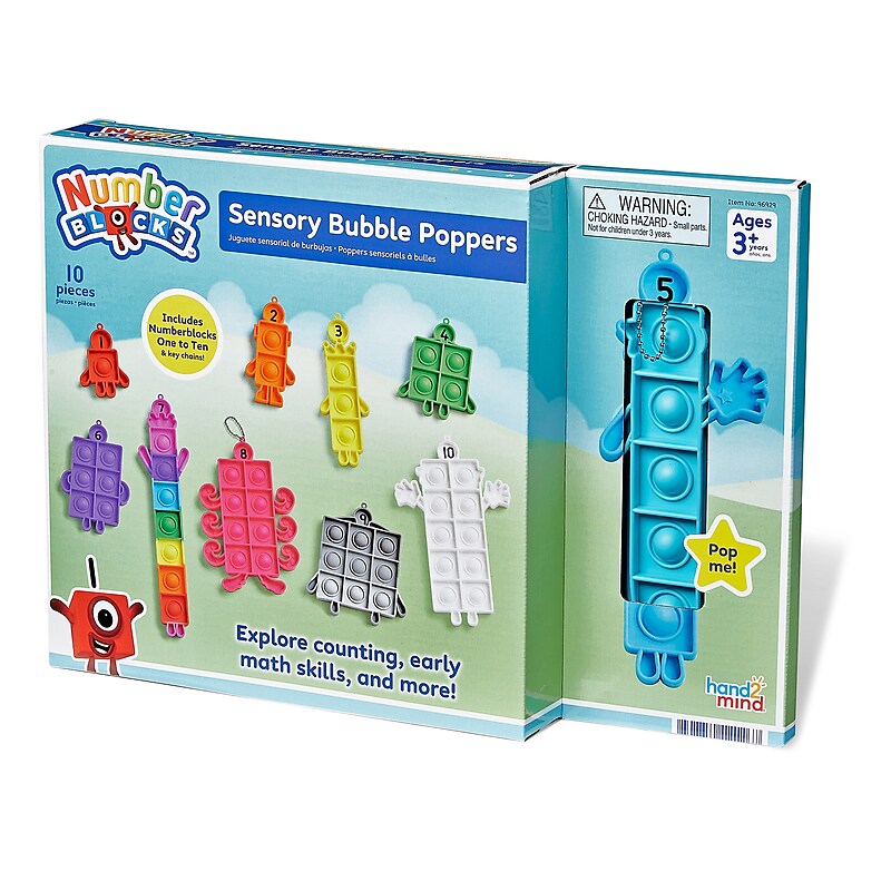 hand2mind Numberblocks Sensory Bubble Poppers (96929) image 1
