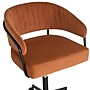 Linon Home Decor Products Prestwick Armless Velvet Swivel Computer and Desk Chair, Caramel (178541CARM01U)~#|#~E255161A-6790-4102-A998473B68ADFF41_sc7