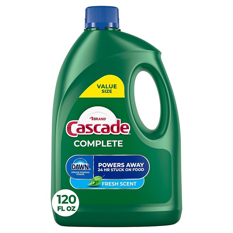 Cascade Complete Dishwashing Detergent Gel, Fresh Scent, 120 oz., 4/Carton (53987) image 1