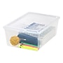 Iris 13.5 Qt. Lift Off Lid Storage Tote, Clear, 6/Carton (100119CT)~#|#~E2602DF6-35A4-4D96-AF3C585ED4A9EE93_sc7
