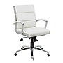 Boss Office Products Ergonomic CaressoftPlus Vinyl Swivel Executive Chair, White (B9476-WT)~#|#~E260E3D9-82D4-4CDF-8B8533ECB92A1DF7_sc7