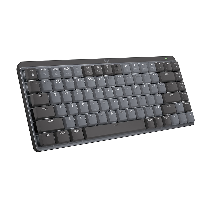 Logitech MX Mechanical Mini, Linear Wireless Ergonomic Keyboard, Black/Gray (920-010551) image 1