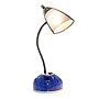 Simple Designs Organizer LED Desk Lamp, 19.50", with Charging Outlet, Blue (LD1015-CBL)~#|#~E264333F-21DF-486C-B053FE26A98A89F3_sc7