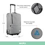 Solo New York 22" Re:treat Carry-On Suitcase, 2-Wheeled, Gray (UBN914-10)~#|#~E264CEFA-BED8-4B55-A0563BFEFAEC933B_sc7
