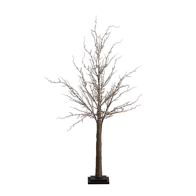 Nearly Natural 4-ft Pre-Lit Artificial Twig Tree with 240 Warm White LED Lights (T4927) image 1