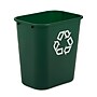 Rubbermaid Resin Indoor/Outdoor Recycling Bin, 7 Gallon, Green (FG295606GRN)~#|#~E266FFB9-340C-4FDB-887F82EE6C441AE9_sc7