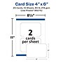 Avery Integrated Cards, 4" x 6", Matte White, 20/Pack (95275)~#|#~E2672E7C-1122-4559-8A2CF7B6845C84AA_sc7
