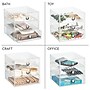 iDESIGN Small Stackable Plastic Storage Bin Divider, Clear (29275M2)~#|#~E2687794-9A46-4D33-992982FF84557A4D_sc7